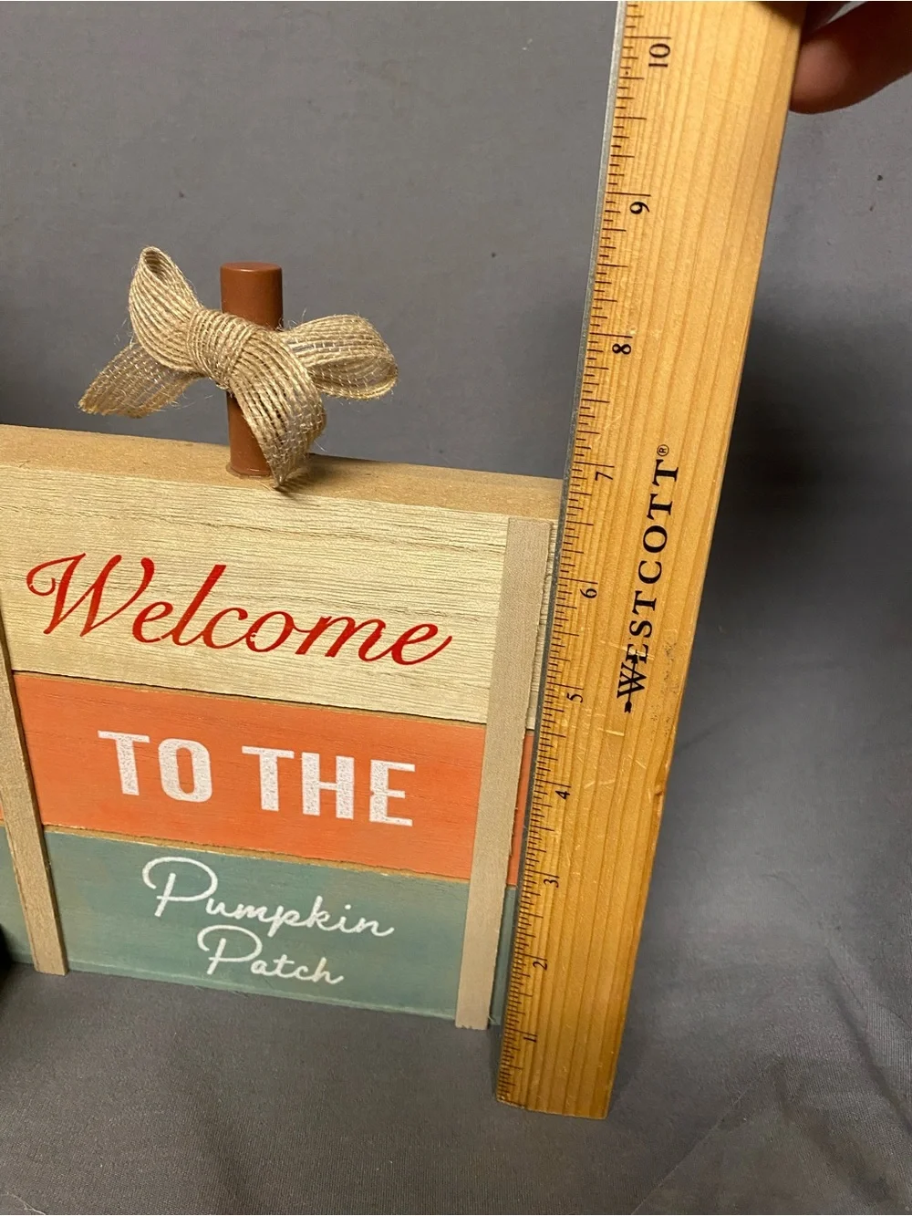 Autumn Pumpkin Patch Decorative Tiered Tray Set - White, Orange, Green
